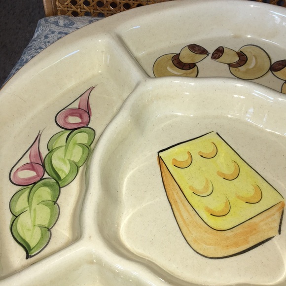 Super cute vintage party tray ceramic condition - Picture 7 of 7